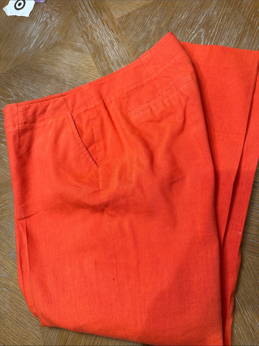 Halogen women’s petite Orange Tailored Taylor-Fit pencil pant
